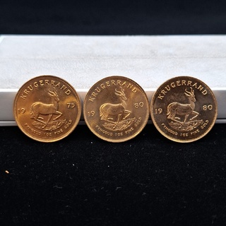 3x Gouden munt, South Africa, Krugerrand