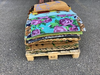 Pallet met deurmatten, zonder pallet, diverse kleuren