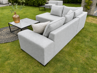 Tuinhoekbank allweather Puglia, light grey, bouwjaar 2026