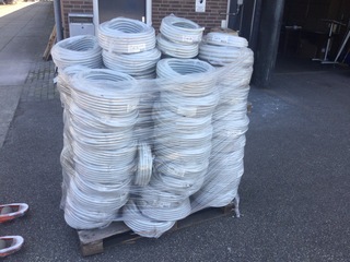 Pallet flexibele elektriciteits buizen, IPS, 16 mm, grijs