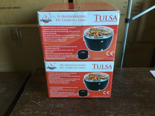 2x tafel barbecue op houtskool, El Fuego, Tulsa, groen