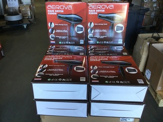Ca. 10x Haardroger 2200 Watt, Aerova, zwart