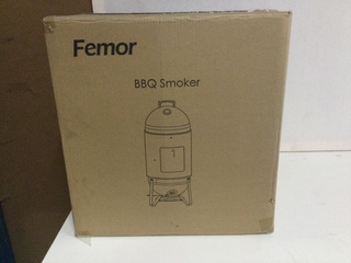 Smoker houtskoolbarbecue Femor, zwart