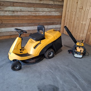 Zitmaaier en bladblazer, Stiga, Garden Combi HST en SBP 375, 2005