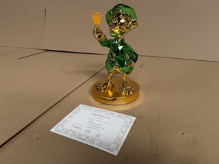 Sculptuur, Lior24, Dagobert Duck, Groen Goud