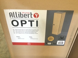 Kolomkast, Allibert, Opti, licht bruin/zwart