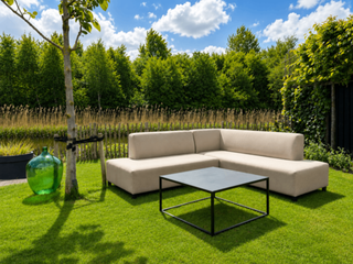 Tuinhoekbank allweather Umbria, sand, bouwjaar 2026