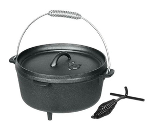 Dutch Oven pan, El Fuego, AY0465, zwart