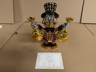 Sculptuur, Lior24, Dagobert Duck, Paars goud