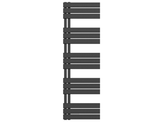 Radiator 160×50 cm, Belrad, BUCZ1600500, mat zwart