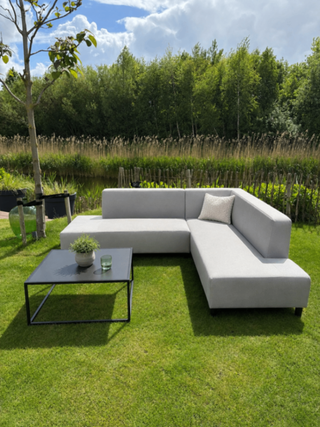 Tuinhoekbank allweather Umbria, light grey, bouwjaar 2026