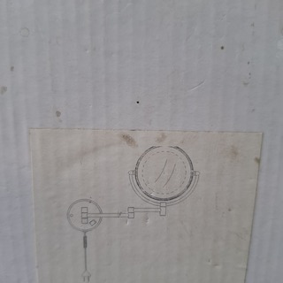 Scheerspiegel, zwart