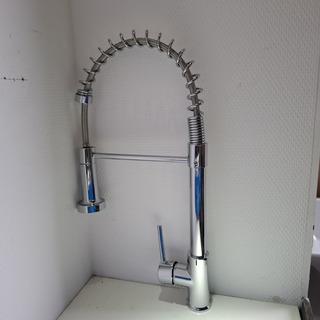 2x  Keukenmengkraan, chroom