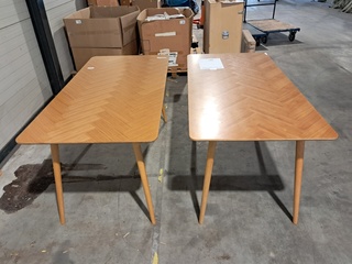 2x Eetkamertafel Fabio naturel, Housecraft Living