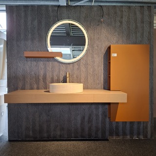 Badmeubel Edoné, eiken/orange
