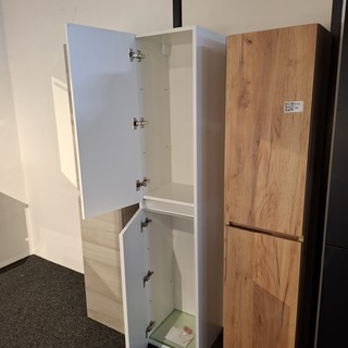 Hoge kast, HR Badmeubelen, mat wit