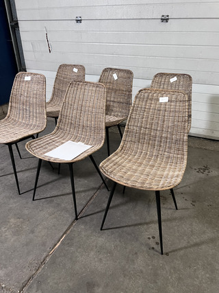 6x Eetkamerstoel Rotan, Kave Home, Equal