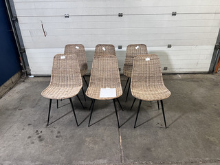 6x Eetkamerstoel Rotan, Kave Home, Equal