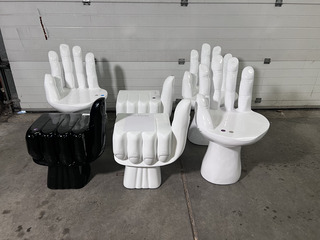 6x Chair Fist en Chair Hand, POLSPOTTEN