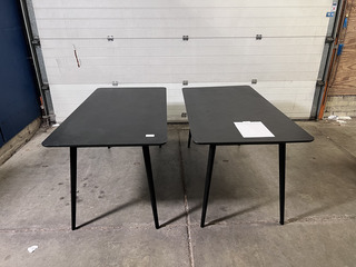 2x Eettafel Fabio zwart 180 x 90 cm, HOUSECRAFT LIVING