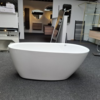 Vrijstaand ligbad, glans wit