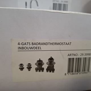 Badrandthermostaat, Wiesbaden, Caral, chroom