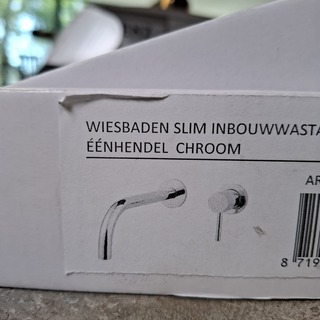 Wastafelkraan, Wiesbaden, Slim, chroom