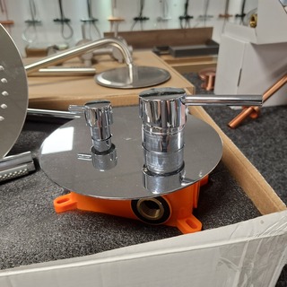 Regendoucheset, WD, inbouw, chroom