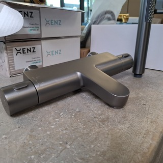 Douchethermostaat, gun metal light