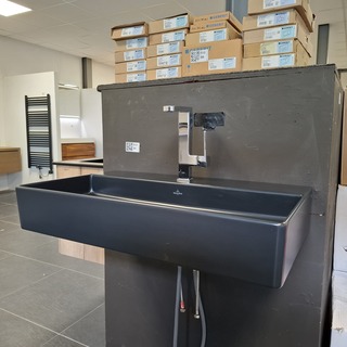 Wastafelkraan, Villeroy &  Boch, Plus, mat zwart