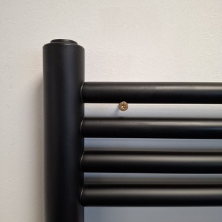 Designradiator, electrisch, mat zwart
