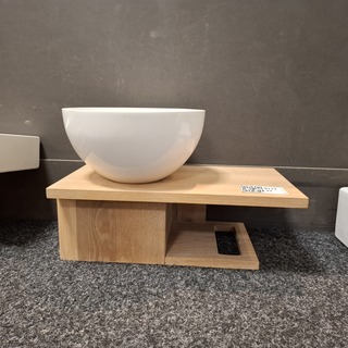 Fonteinmeubel, Wood, eiken/wit