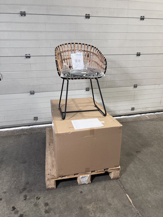 3x Stoel Black / Rattan, POLSPOTTEN, Tokyo
