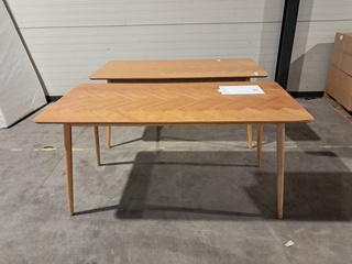 2x Eetkamertafel Fabio naturel, Housecraft Living