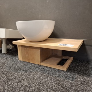 Fonteinmeubel, Wood, eiken/wit