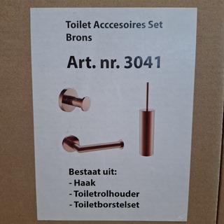 Toiletaccessoire-set, brons