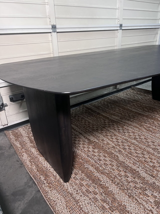 Deens ovale tafel | Massief eiken, Noga Design, Syko, Donkerbruin