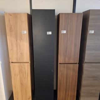 Hoge kast, HR Badmeubelen, mat zwart