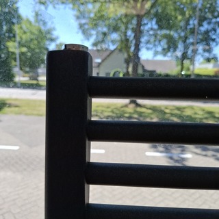 Designradiator, HR Badmeubelen, Polo, mat zwart