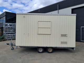 Snelverkeer schaftwagen / bouwkeet tandemasser, Schans, Opbouw De Meeu