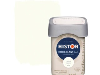 6x Lak hoogglans Histor, perfect finish, leliewit, 250 ml