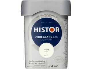 Ca. 12x Lak zijdeglans Histor, perfect finish, ivoor, 250 ml