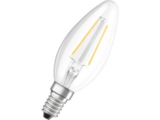 Ca. 10x Led lamp Osram, retrofit classic b, helder, 2.5w 827 e14