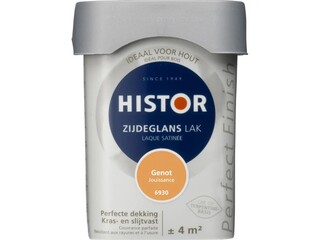 4x Lak zijdeglans Histor, perfect finish, genot, 250 ml