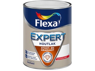 Ca. 10x Lak hoogglans Flexa, expert, zilvergrijs, 0.75 liter