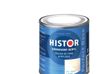 4x Grondverf 250 ml Histor, perfect base, wit