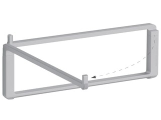 3x Opvouwbare laptop stand Rain Design, mbar pro, zilver