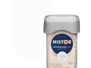 6x Lak hoogglans Histor, perfect finish, hoornwit, 250 ml
