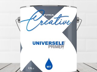 2x Universele primer Fitex, creative, wit, 2,5 liter