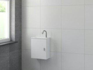 Onderkast fonteinmeubel Bruynzeel, evi, mat wit